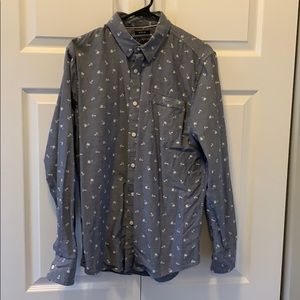 Men’s American Rag Pattern Shirt - Grey, M